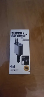 Retractable Car Charger Adapter 4-In-1